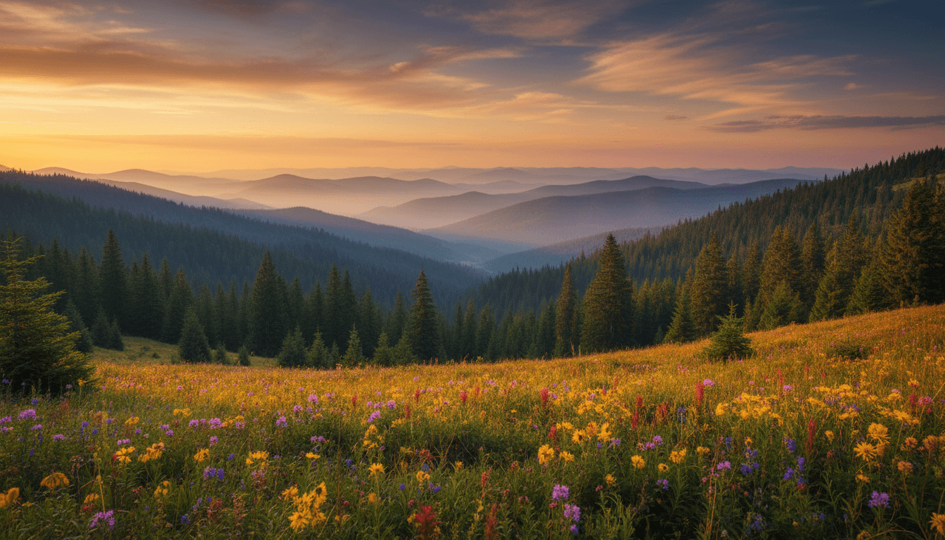 Scenic Central Utah valley landscape